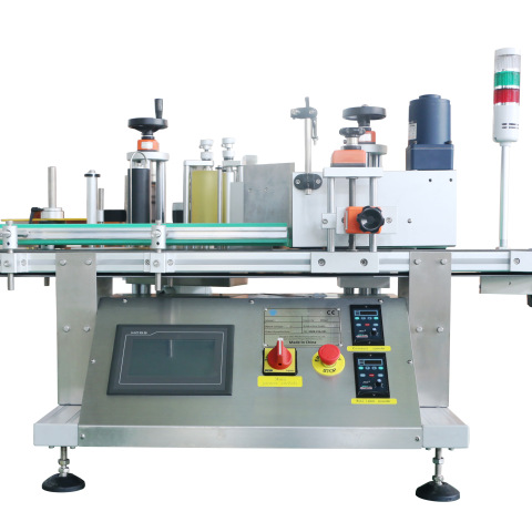 Stroj za etiketiranje visokozmogljivih avtomatskih nalepk Js-A2-500, ki se uporablja za vse vrste okrogle steklenice 